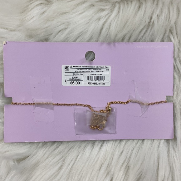 4/$20 Wild Fable 16" Gold Tone Dainty Chain Necklace Tiny Heart Pendant - Picture 3 of 3